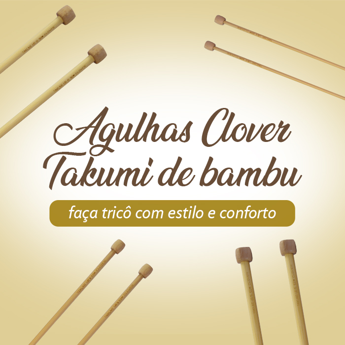 Agulhas Clover Takumi de bambu: faça tricô com estilo e conforto